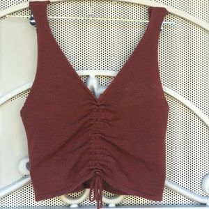 Burnt orange crop top